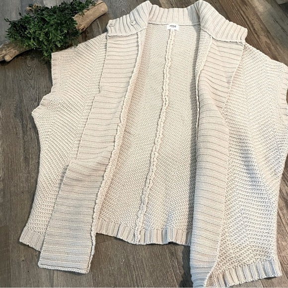 SEED HERITAGE Wool Blend Open Front Cardigan, One Size Fits Most - Picture 1 of 8